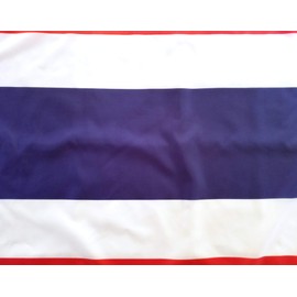 High Supply 3x5 Thailand Flag with Double Stitched Edges, 100% Polyester Fabric, and Two Brass Grommets, Thai Flag 3x5 Foot Flag of Thailand