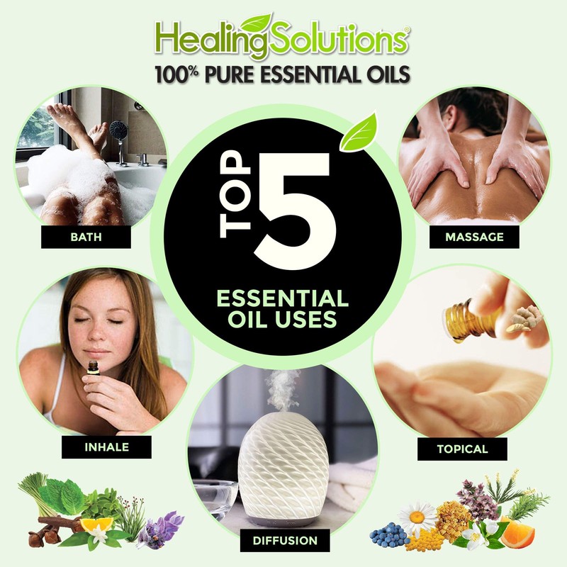 Healing Solutions Ravintsara Essential Oil 0.33 oz (10ml) – Pure