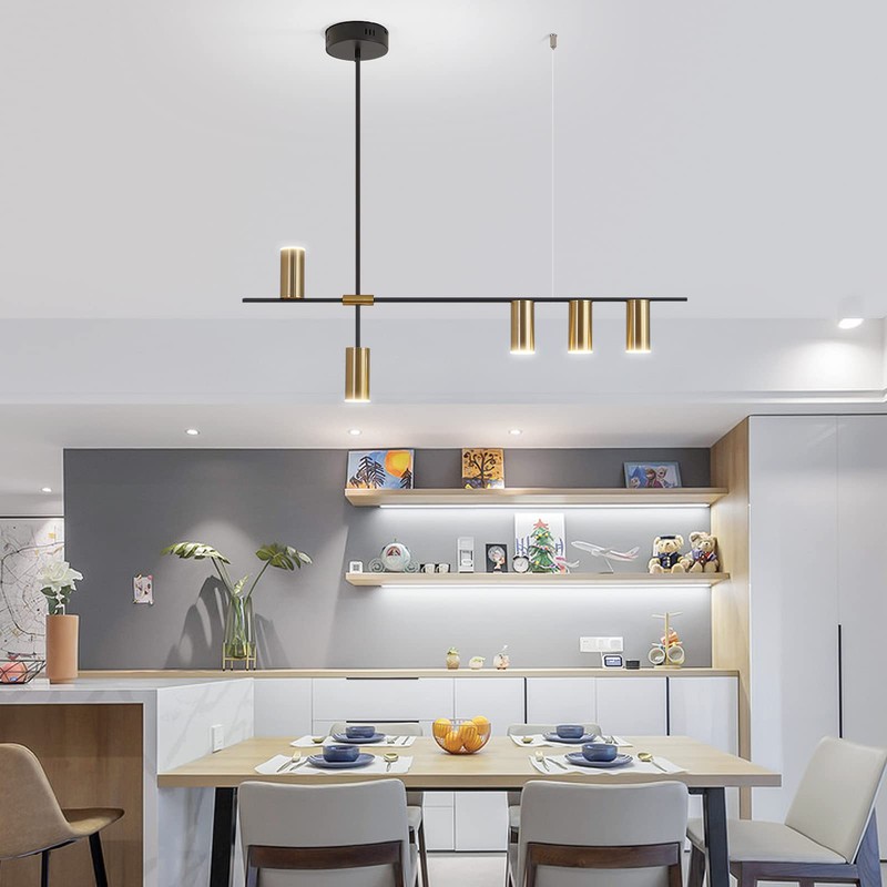 Siittoo Pendant Light Fixtures, Dimmable Modern LED Chandelier Lighting with