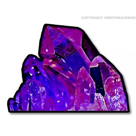 OwnTheAvenue Crystals Galaxy Universe Hippie Spiritual Magic Wicca Witchcraft Sticker Decal