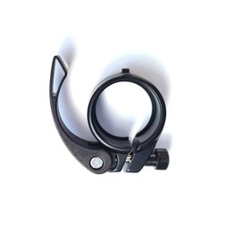 CELT Aluminium Bicycle Seat Clamp with Quick Release Saddle Clamp 38.1 mm (Black)