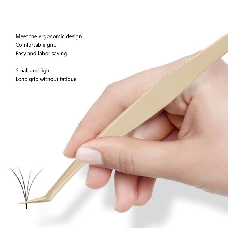 Pinzas para Pestañas, Juego de Pinzas para Extensión de Pestañas