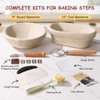 KOACKL Sourdough Starter Kit, 9" Round & 10" Oval Banneton