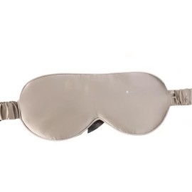 LOHAS Home 100% Nature doppelseitige Maulbeerseide Schattierungs-Augenmaske mit Seidenband, Aprikose