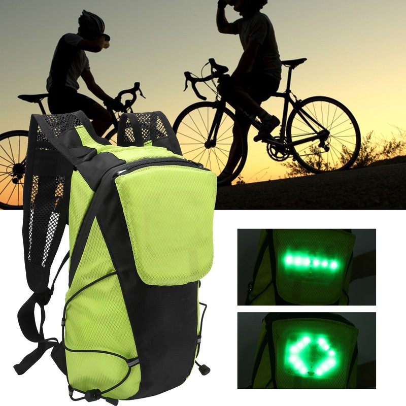 LED Wireless Remote Control Turn Signal Warning Light Backpack Bag