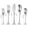 UPware 20-Piece Fish Shaped Flatware Set, 18/8 Stainless Steel Silverware