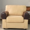 vctops Waterproof Faux Pu Leather Armrest Covers Vintage Stretch Arm