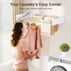 Vasunray Wall Mounted Clothes Drying Rack Folding Indoor, Foldable Laundry