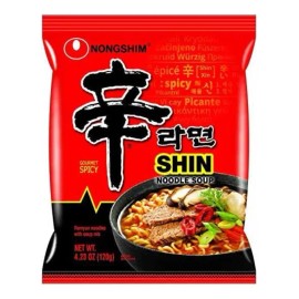 Sopa Instantanea Ramen Coreano Nongshim Shin Ramen 40 Piezas 120 Grs C/u