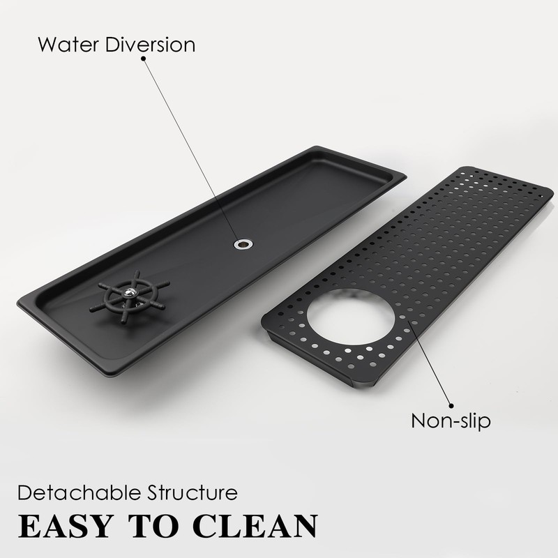 KF28 Silver Stainless Steel Bar Glass Drainage Tray Drip Tray