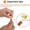 50PCS 7326 Brass Fitting Ferrules, 0.593in ID x 1in Long