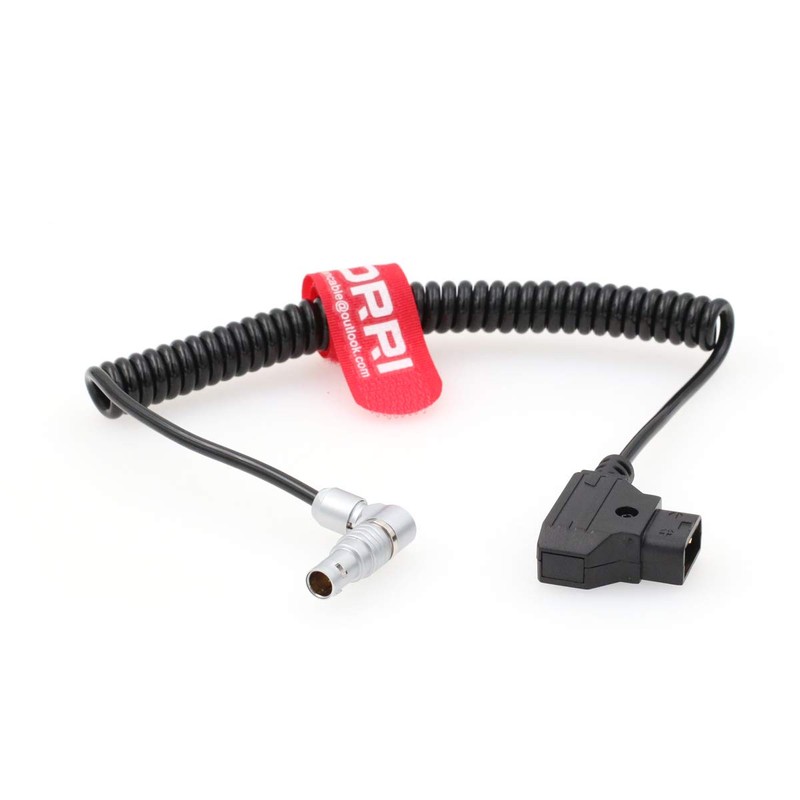DRRI Coiled Cable for Zacuto Kameleon EVF Right Angle 4