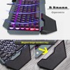 Wireless Gaming Keyboard and Mouse Combo with Rainbow LED Backlit