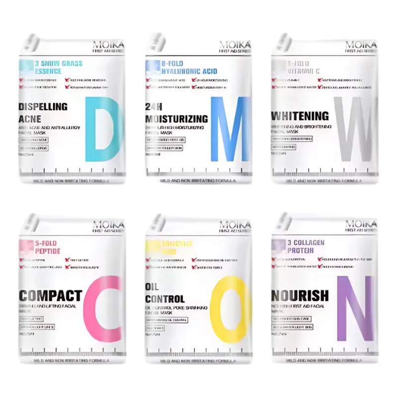 Mascarillas Faciales Skincare - Kit 6 Piezas