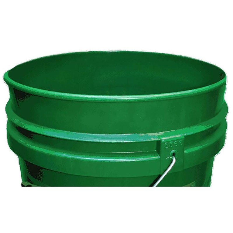 5 Gallon Green Camo Plastic Buckets, 3-Pack