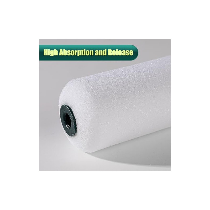 Foam Paint Roller Covers, Paint Roller 4 Inch, 10 Pack,