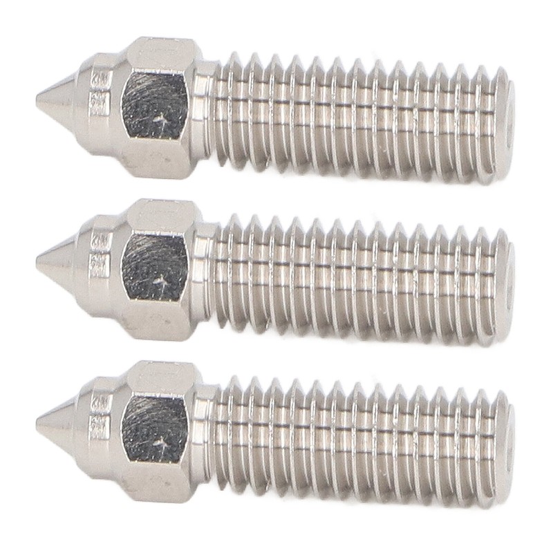 3 Pcs 0.4mm Nozzle M6 Thread High Thermal Conductivity Cr