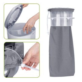 Teamoy 3pcs Nappy Bin Liner Compatible with Dekor, Ubbi and Tommee, Reusable Diaper Pail Wet Bag with Drawstring for Storage