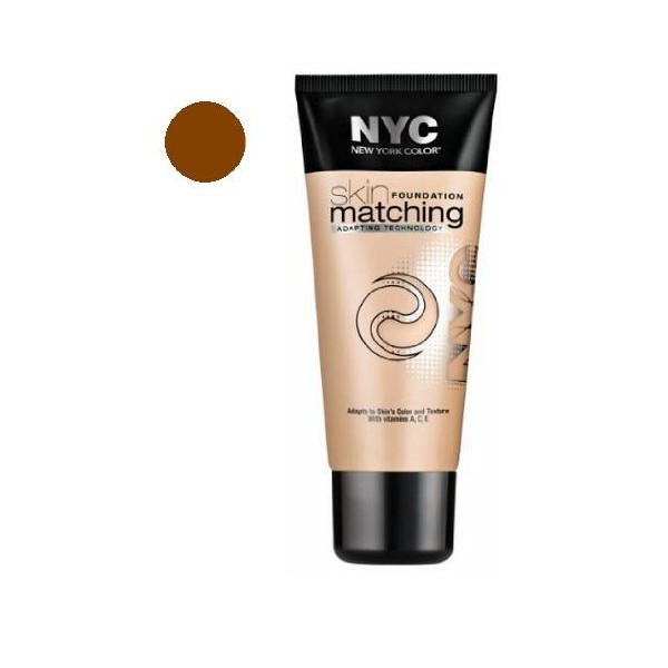 N.Y.C Skin Matching Foundation 696 Cocoa Medium 30ml