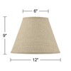 Springcrest - Set of 2 Empire Lamp Shades Fine Burlap
