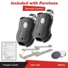 Two GDR PRO Garage Door Opener Visor 1btn Remote for