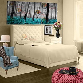 Thermal Flannelette Flat Sheets, 100% Brushed Cotton Flat Sheets Luxury Plain Dyed Soft Sheets Cream Superking 254cm x 275cm Approximate