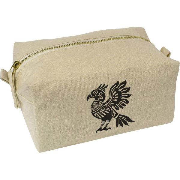 'Aztec Bird ' Canvas Wash Bag/Makeup Case (CS00040192)