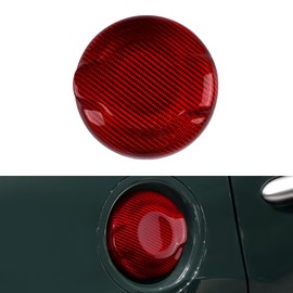 FXETRNL Gas Fuel Tank Cap Carbon Fiber Cover for Mini F55 F56 (2014-2023), F57 (2016-2023), Frame Protect Stickers Decor Car Accessories Red(Hard Convex