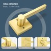 EHOMEWARE Gold Dummy Door Levers Interior Door Handles, Heavy Duty