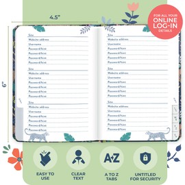 Boxclever Press Password Book. Never Forget a Password Again! Easy to Use Internet Password Book with Alphabetical Tabs for All Your Login Details. Untitled Password Book Small 11 x 15.5cm