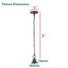 Aspen Creative 21048-11, Indoor Pendant Light Kit, 6' SPT-1 Black