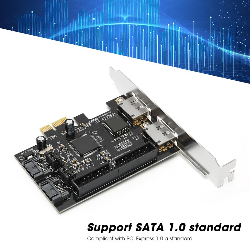 Adapter Card PCIe to SATA ESATA IDE PCB Network Converter