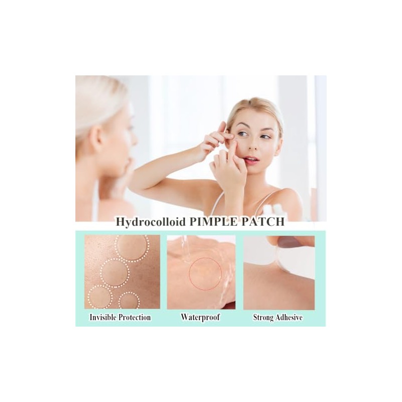 600pcs Pimple Patches Hydrocolloid Acne Stickers Spot Cover Patches