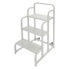 3 Step Ladder with Wheels, Industrial & Warehouse 3-Step Rolling