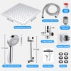 Shower Head, Kaqinu 10'' High Pressure Rainfall Shower Head/Handheld Showerhead