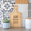 "I Eat Better Than I Cook" Funny Design Bamboo Serving