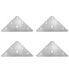 Mending Plates JCBIZ 4pcs Stainless Steel Triangular Flat Corner Braces