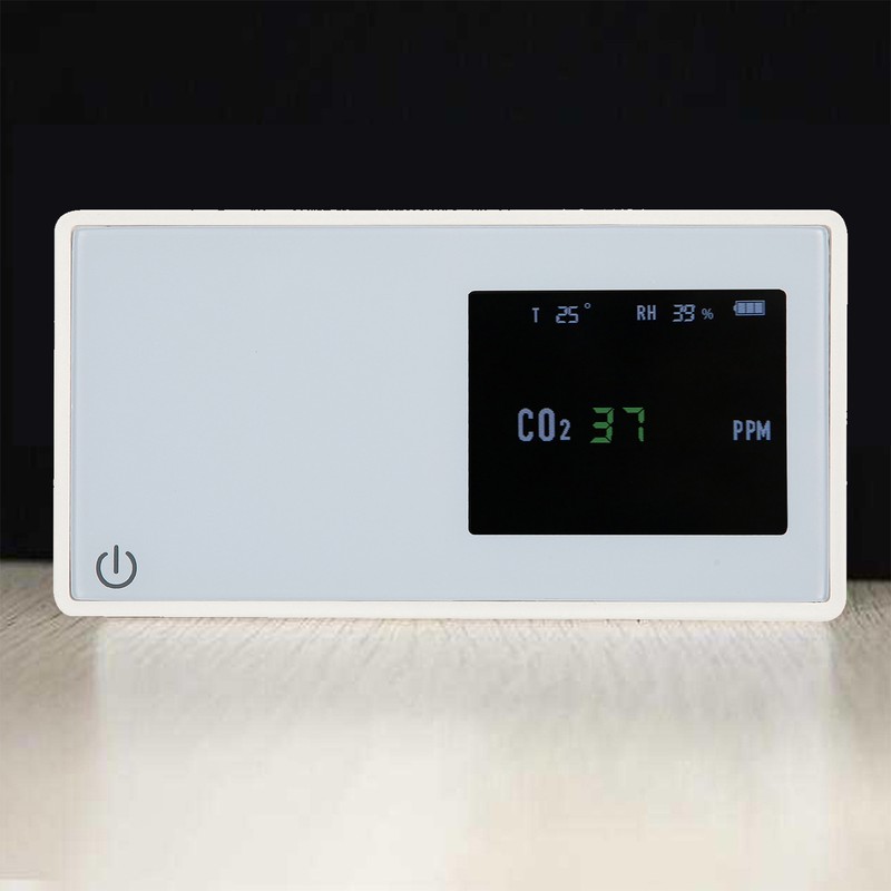 CO2 Monitor Professional Large Screen Display Carbon Dioxide Temperature Humidity