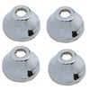 Meuey Lyot 4PCS Silver Stainless Steel Pipe Cover Toilet Flange