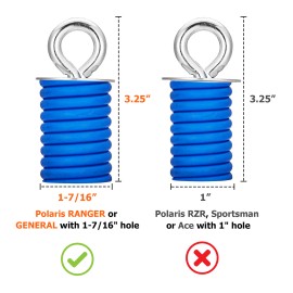 XM LED Flag Whip Light Tie Down Anchor Mount For Polaris General 1000 / XP 1000