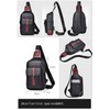 Cenvins One Shoulder Men's Body Bag, Crossbody Bag, Shoulder Bag,