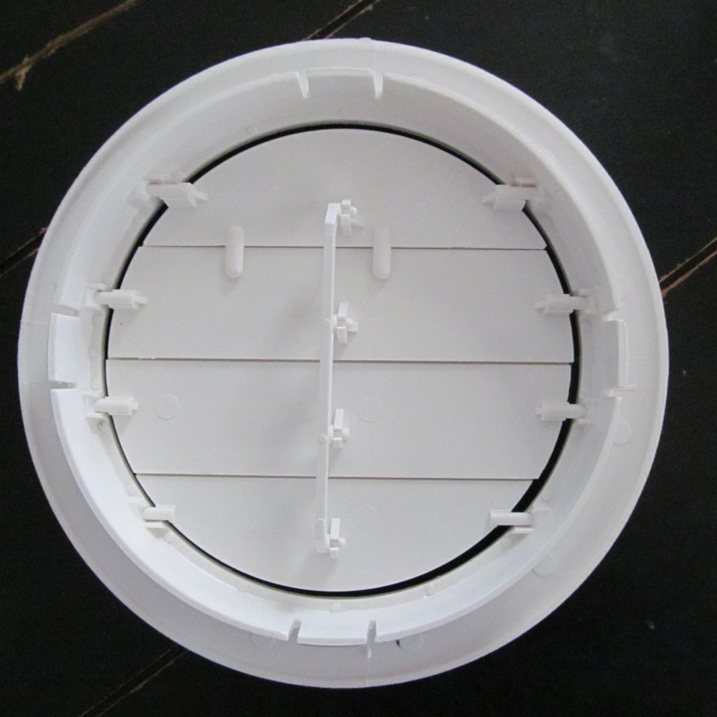 D&W 6 7/8" WHITE Round Ceiling A/C Vent 1 1/2"