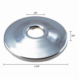 Westbrass R128-2-07 1/2" (5/8" OD) Sure Grip Low Pattern Flange for Copper Pipe (2-Pack), Satin Nickel