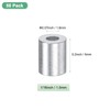 M METERXITY 50-Pack Aluminum Crimping Loop Sleeves, 1.5mm 1/16" Round