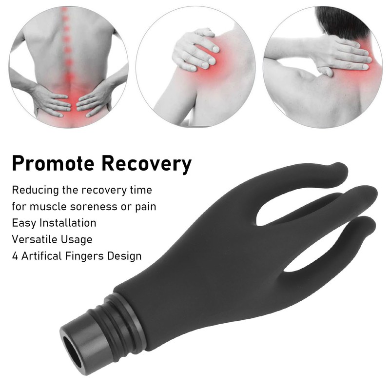 Fascia Massage Head Replaceable Head 4 Fingers Artifical Hand Silicone