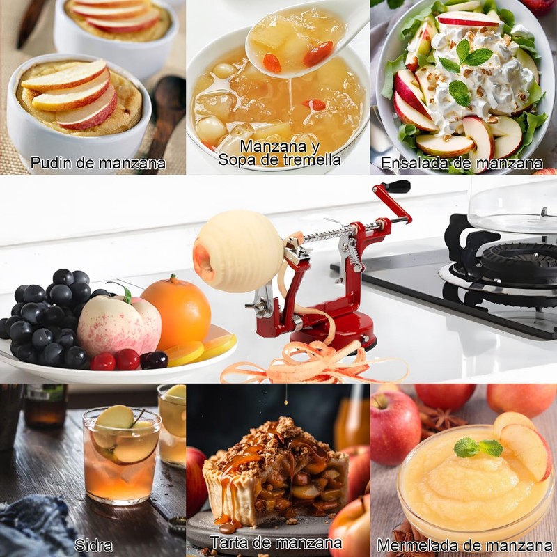 Pelador de Manzana, Pelador de Manzanas Rebanador Descorazonador