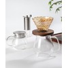 IwaiLoft Glass Teapot with Removable Stainless Steel Filter Lid Stovetop