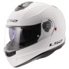 LS2 Helmets Strobe II Modular Motorcycle Helmet W/SunShield (Gloss White