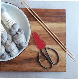 Minkissy 3sets Scissor Safety Cover Eyebrow Trimming Scissor Bag 3 Colors 3pcs*3