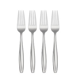 Oneida Camlynn Everyday Flatware Dinner Forks 18/0 Stainless Steel, Set of 4, Silver